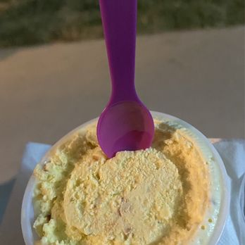 White Oak Lavender Farm - Another view of the lemon ice cream (with lavender). - Wine Tasting Room Near Me - Harrisonburg, Virginia White Oak Lavender Farm - Another view of the lemon ice cream (with lavender). - Wine Tasting Room Near Me - Harrisonburg, Virginia