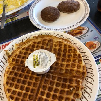 Waffle House - Waffle and sausage part of ALL STAR breakfast - Diners Near Me - Daphne, Alabama Waffle House - Waffle and sausage part of ALL STAR breakfast - Diners Near Me - Daphne, Alabama