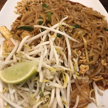 Bangkok Kitchen - Pad Thai. With shrimp. Shrimp was off tasting. - Thai Near Me - Maumee, Ohio