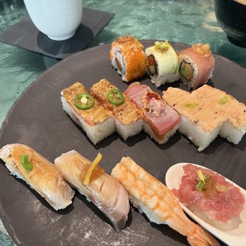 Miku - I always go for the Miku lunch special! It's very filling and you get to try every roll in the menu. Can't go wrong with it ! Delicious - Japanese Near Me - Vancouver, British Columbia