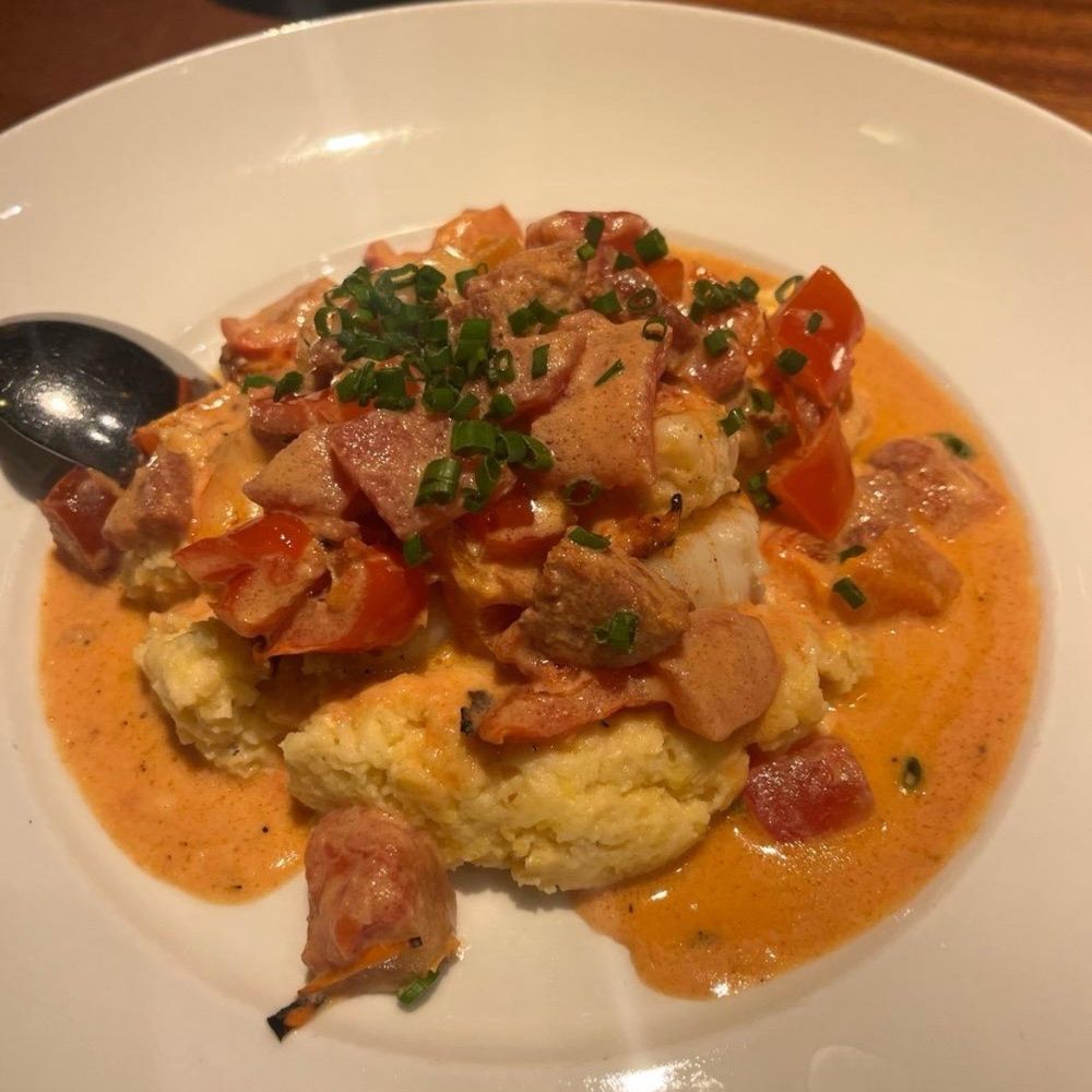 Seasons 52 - Wood-Grilled Shrimp And Grits - New American Near Me - Houston, Texas Seasons 52 - Wood-Grilled Shrimp And Grits - New American Near Me - Houston, Texas