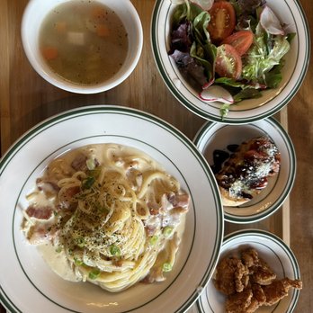 Jimoco Café & Pasta - Spaghetti Carbonara Lunch Special - Italian Near Me - Port Coquitlam, British Columbia