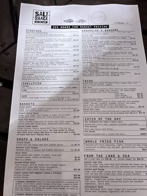 Menu photo 8 Salt Shack Clermont, FL