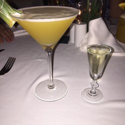Treetops - This pretty little number went by the exotic name of Pornstar Martini, served with a bit of champagne!