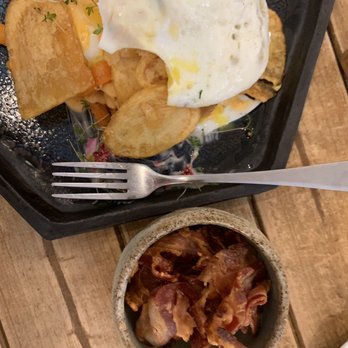 Brunch & Cake - Side of bacon, extra crispy (substitute for the prom sausage) - Breakfast & Brunch Near Me - Barcelona, B Brunch & Cake - Side of bacon, extra crispy (substitute for the prom sausage) - Breakfast & Brunch Near Me - Barcelona, B