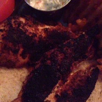 Burke's Public House - "Blackened" is taken literally here. - American Near Me - Chicago, Illinois