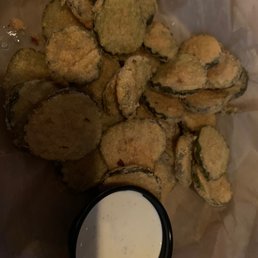 Fried pickle goodness