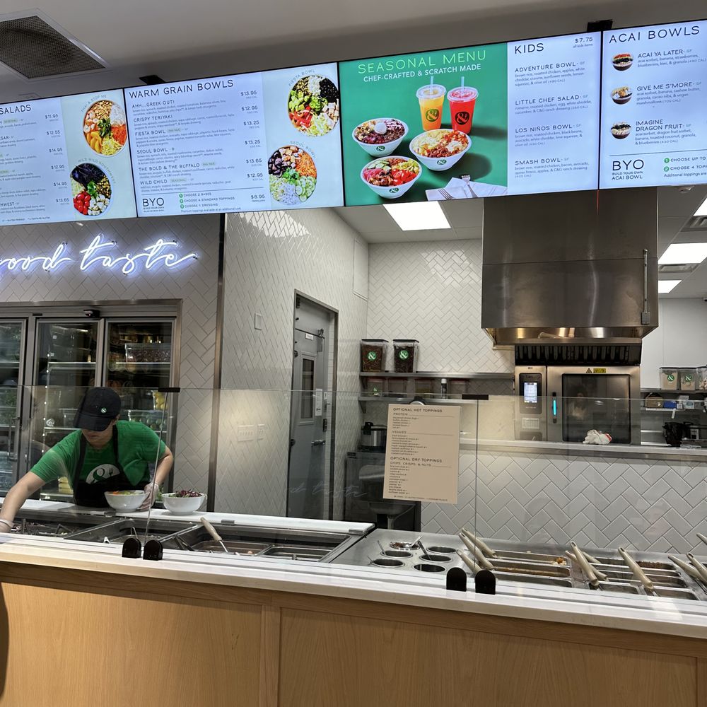 Crisp & Green - a restaurant counter and menus - Salad Near Me - Naples, Florida Crisp & Green - a restaurant counter and menus - Salad Near Me - Naples, Florida