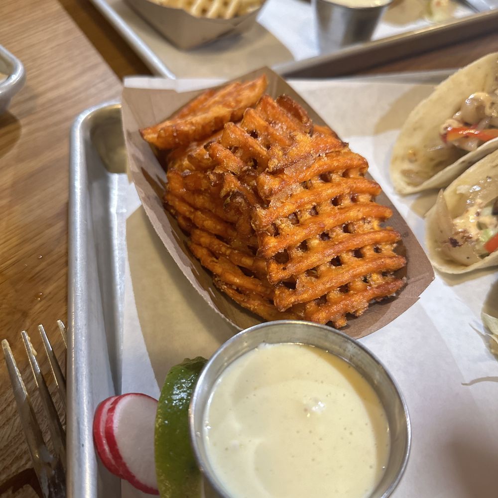 Twisted Pine - Sweet Potato Waffle Fries - Bars Near Me - Winston-Salem, North Carolina Twisted Pine - Sweet Potato Waffle Fries - Bars Near Me - Winston-Salem, North Carolina