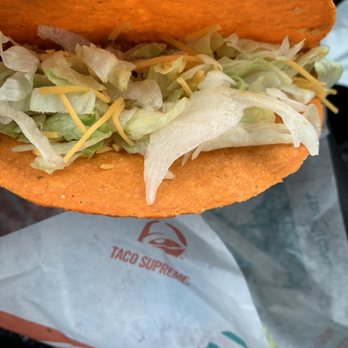Taco Bell - My Dorito taco supreme...I'm missin a whole lotta supreme!! - Tacos Near Me - Parsons, Kansas