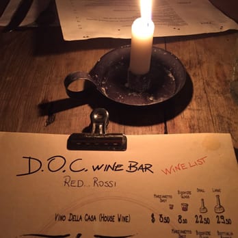 DOC Wine Bar - D.O.C.  Wine Bar Wine List - Sardinian Near Me - Brooklyn, New York