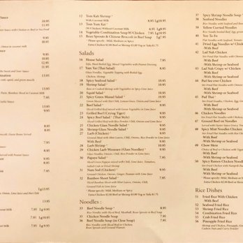 Win Thai Cuisine - Menu Side 2 - Halal Near Me - Anaheim, California Win Thai Cuisine - Menu Side 2 - Halal Near Me - Anaheim, California