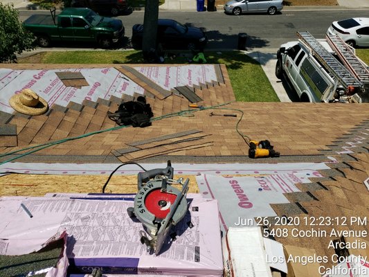 Shingle Repair with built-up - reroof shingles to shingles Shingle Repair with built-up - reroof shingles to shingles