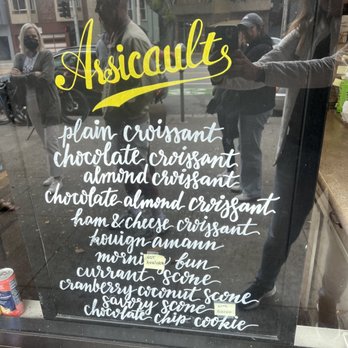 Arsicault Bakery - Menu on 7/15/23... took this at 8:42am and the post it's are sold out. Just fyi. - Bakeries Near Me - San Francisco, California Arsicault Bakery - Menu on 7/15/23... took this at 8:42am and the post it's are sold out. Just fyi. - Bakeries Near Me - San Francisco, California