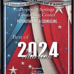 Hopewell Springs Counseling Center - Best of Marlton 2024 award