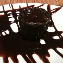 This masterpiece is the chocolate lava cake - to die for! Just enough sweet for after a filling dinner.