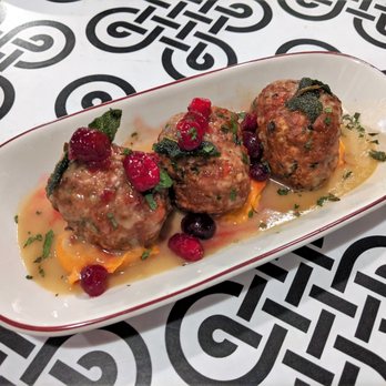 7th & Carson - 7th & Carson 11/01/19: "Stove Top" Turkey Meatballs – Sweet Potato, Cranberry Drizzle - New American Near Me - Las Vegas, Nevada