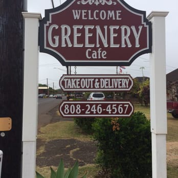 The Greenery Cafe - The sign - Salad Near Me - Lihue, Hawaii The Greenery Cafe - The sign - Salad Near Me - Lihue, Hawaii