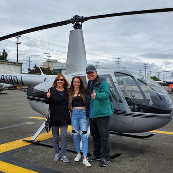 Helicopters Northwest - Kendall treated her mom and dad in from Tampa, FL to a Helicopter Ride at Helicopters Northwest.  Thank goodness for Groupon!  May 25, 2019 - Aerial Tours Near Me - Tukwila, Washington