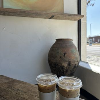 Andante Coffee Roaster - Sweet cold brew and an iced vanilla latte with an extra shot - Coffee & Tea Near Me - Los Angeles, California