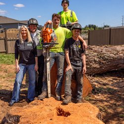 Bonnell Tree Technicians - Some of our Bonnell Tree Technicians crew after a tackling a large tree removal. No Job Too Small. No Tree Too Tall.