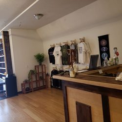 Bhogah Yoga - We welcome you with open arms as you enter our reception and retail area. Welcome to the Bhogah Yoga family!