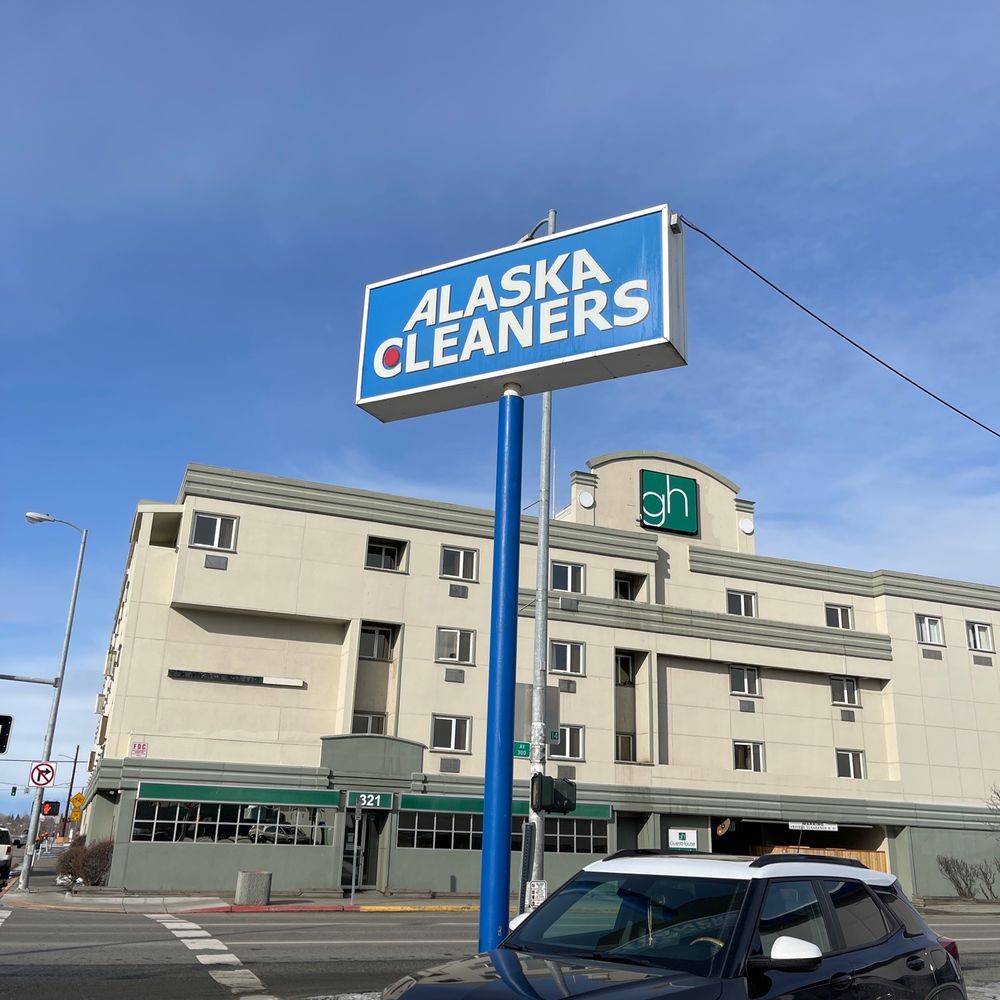 Alaska Cleaners Downtown - The sign - Laundry Services Near Me - Anchorage, Alaska