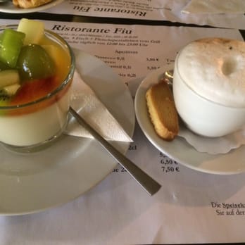 Ristorante Fiu - Pana Cotta with cappuccino - Italian Near Me - Münster, NW Ristorante Fiu - Pana Cotta with cappuccino - Italian Near Me - Münster, NW