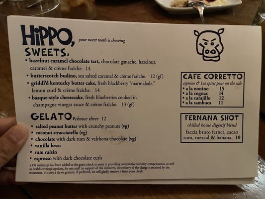 Menu photo 4 Hippo Los Angeles, CA