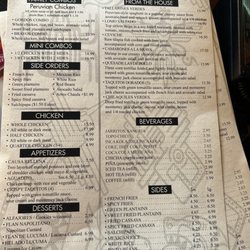 Pollo Bravo - Menu