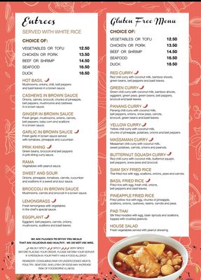 Menu photo 2 Siam Sky 2 Ellsworth, ME
