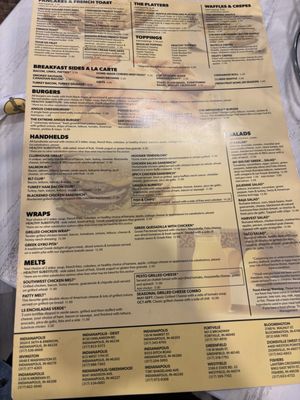 Menu photo 7 Lincoln Square Pancake House Indianapolis, IN