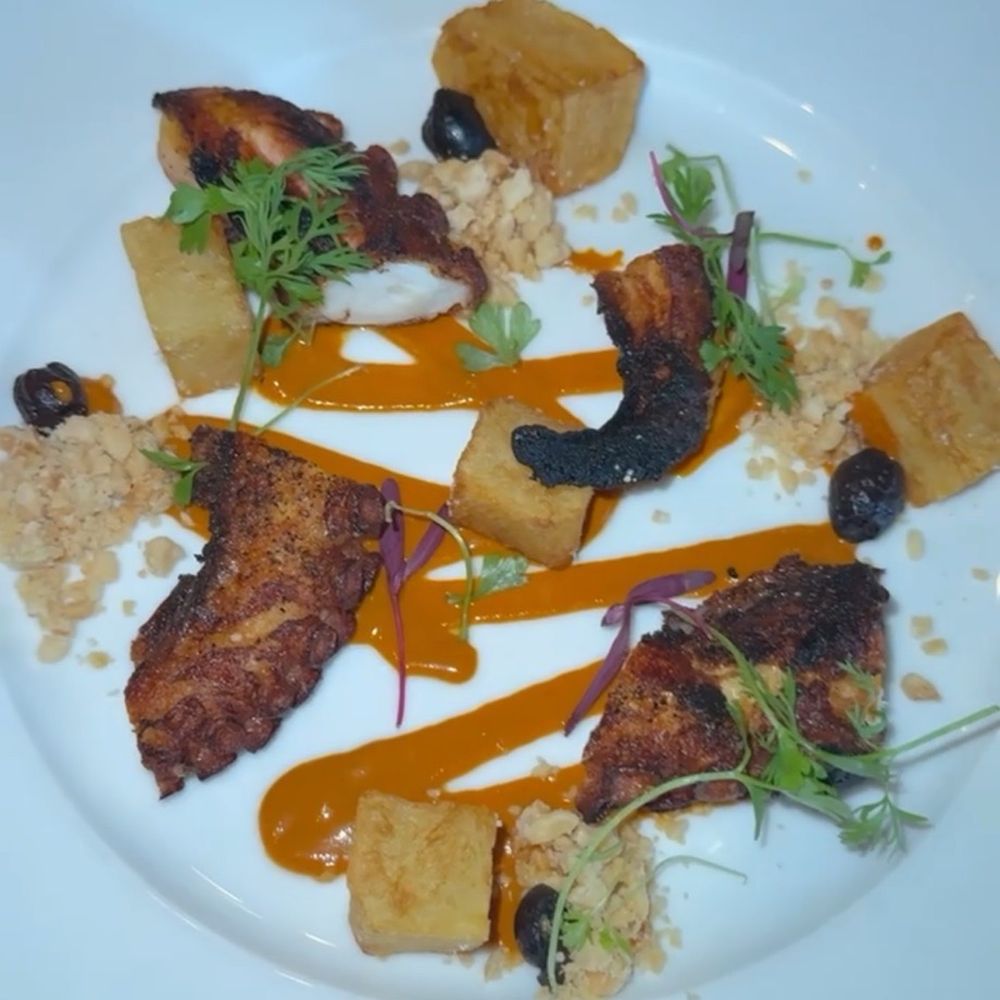 Orsay - Pan seared Octopus - French Near Me - Jacksonville, Florida Orsay - Pan seared Octopus - French Near Me - Jacksonville, Florida