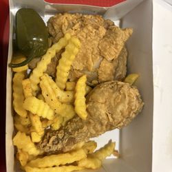 2 piece dark plus fries and a pepper from another meal