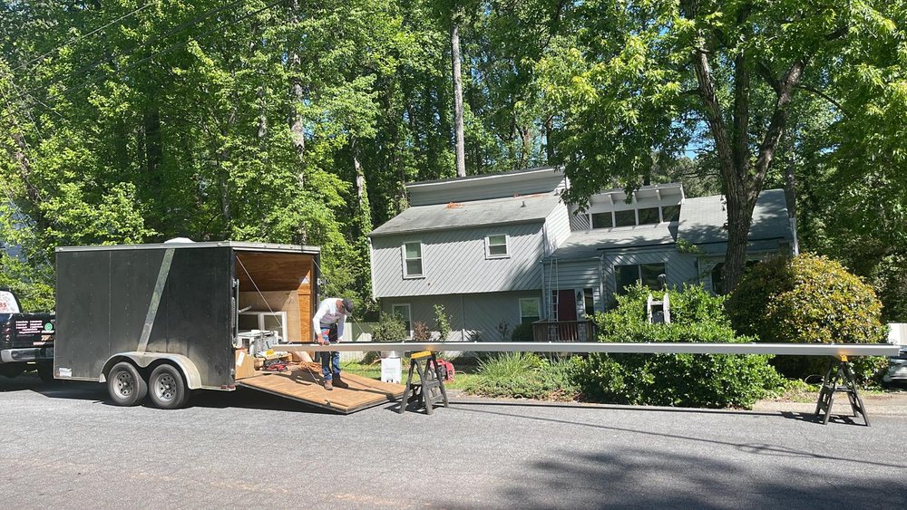 Slide of Arc Gutter Cleaning