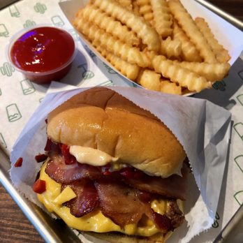 Shake Shack Wrigleyville - Single SmokeShack with Fries - Burgers Near Me - Chicago, Illinois Shake Shack Wrigleyville - Single SmokeShack with Fries - Burgers Near Me - Chicago, Illinois