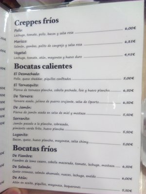 Menu photo 2 Cafe Lugano Zaragoza, Z