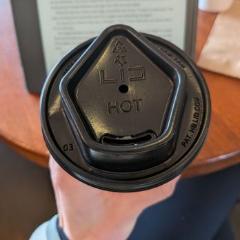 Seven Seas Roasting - Interesting coffee lid - Coffee Roasteries Near Me - San Diego, California