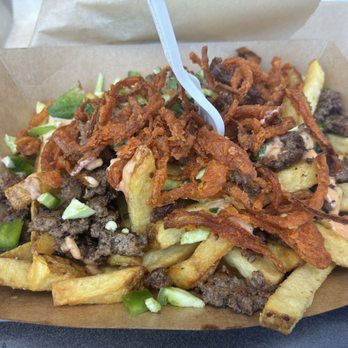 Mom's List - Messy mama fries , those onions are to die for - American Near Me - Culver City, California Mom's List - Messy mama fries , those onions are to die for - American Near Me - Culver City, California