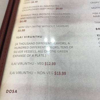 Annachikadai - Menu - Indian Near Me - Mountain View, California