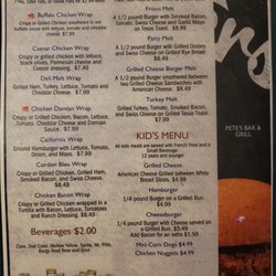 Pete's Repeat - Menu 3