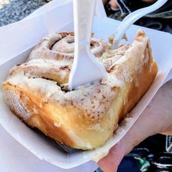 Covered Bridge Festival - Bridgeton - Cinnamon Bun at at Covered Bridge Festival