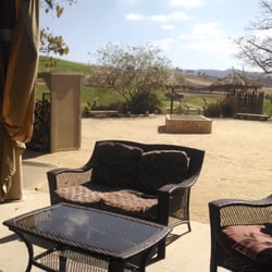 The seating area