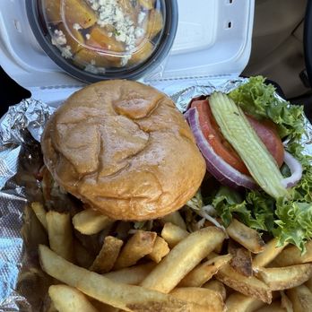 Joe's Farm Grill - Ahi tuna sandwiches with fries and a separate beet salad order - American Near Me - Gilbert, Arizona