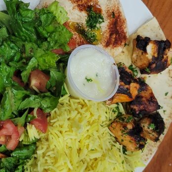 Jasmine Cafe - Burnt chicken kabobs. - Cafes Near Me - West Covina, California