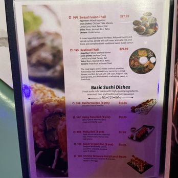 Swaad Indian Cuisine - Thali and even sushi. What.... - Indian Near Me - Las Vegas, Nevada