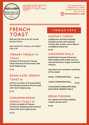 Menu photo 4 Trenary Toast Cafe Marquette, MI Menu photo 4 Trenary Toast Cafe Marquette, MI