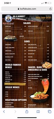 Menu photo 2 BuffaLouie's Bloomington, IN