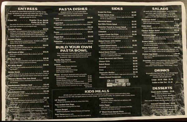Menu photo 2 Boulevard BBQ Burnham, PA