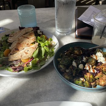 Public House Temecula - Goat cheese with chicken salad and Brussels Sprouts - New American Near Me - Temecula, California